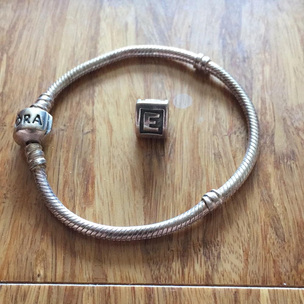 “E” Pandora Bracelet Charm